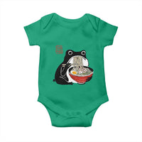 Funny Grumpy Frog Ramen Baby Onesie Sumi-e Kawaii Ink Painting Japanese - Wonder Print Shop