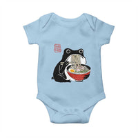 Funny Grumpy Frog Ramen Baby Onesie Sumi-e Kawaii Ink Painting Japanese - Wonder Print Shop