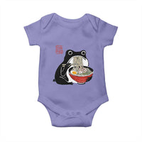 Funny Grumpy Frog Ramen Baby Onesie Sumi-e Kawaii Ink Painting Japanese - Wonder Print Shop