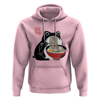 Funny Grumpy Frog Ramen Hoodie Sumi-e Kawaii Ink Painting Japanese - Wonder Print Shop