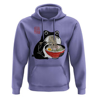 Funny Grumpy Frog Ramen Hoodie Sumi-e Kawaii Ink Painting Japanese - Wonder Print Shop