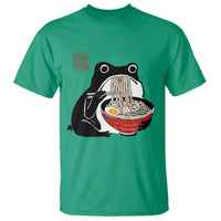 Funny Grumpy Frog Ramen T Shirt Sumi-e Kawaii Ink Painting Japanese - Wonder Print Shop