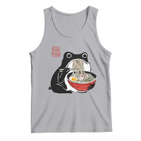 Funny Grumpy Frog Ramen Tank Top Sumi-e Kawaii Ink Painting Japanese - Wonder Print Shop