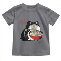 Funny Grumpy Frog Ramen Toddler T Shirt Sumi-e Kawaii Ink Painting Japanese - Wonder Print Shop