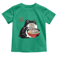 Funny Grumpy Frog Ramen Toddler T Shirt Sumi-e Kawaii Ink Painting Japanese - Wonder Print Shop