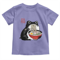 Funny Grumpy Frog Ramen Toddler T Shirt Sumi-e Kawaii Ink Painting Japanese - Wonder Print Shop