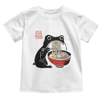 Funny Grumpy Frog Ramen Toddler T Shirt Sumi-e Kawaii Ink Painting Japanese - Wonder Print Shop