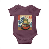 Cute Kawaii Gamer Frog Ramen Baby Onesie Retro Japanese Funny Cat Gaming - Wonder Print Shop