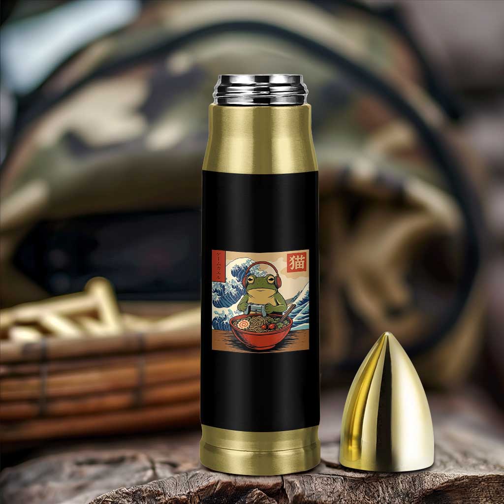 Cute Kawaii Gamer Frog Ramen Bullet Tumbler Retro Japanese Funny Cat Gaming - Wonder Print Shop