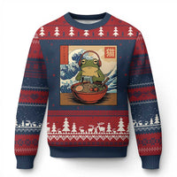 Cute Kawaii Gamer Frog Ramen Ugly Christmas Sweater Retro Japanese Funny Cat Gaming - Wonder Print Shop