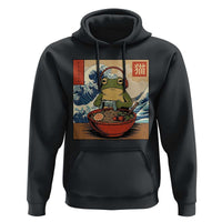 Cute Kawaii Gamer Frog Ramen Hoodie Retro Japanese Funny Cat Gaming - Wonder Print Shop