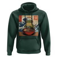 Cute Kawaii Gamer Frog Ramen Hoodie Retro Japanese Funny Cat Gaming - Wonder Print Shop