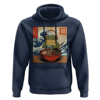 Cute Kawaii Gamer Frog Ramen Hoodie Retro Japanese Funny Cat Gaming - Wonder Print Shop