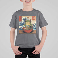 Cute Kawaii Gamer Frog Ramen T Shirt For Kid Retro Japanese Funny Cat Gaming - Wonder Print Shop
