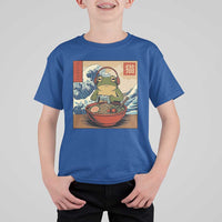 Cute Kawaii Gamer Frog Ramen T Shirt For Kid Retro Japanese Funny Cat Gaming - Wonder Print Shop