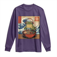 Cute Kawaii Gamer Frog Ramen Long Sleeve Shirt Retro Japanese Funny Cat Gaming - Wonder Print Shop