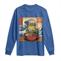 Cute Kawaii Gamer Frog Ramen Long Sleeve Shirt Retro Japanese Funny Cat Gaming - Wonder Print Shop