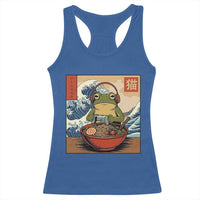 Cute Kawaii Gamer Frog Ramen Racerback Tank Top Retro Japanese Funny Cat Gaming - Wonder Print Shop
