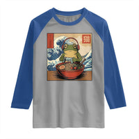 Cute Kawaii Gamer Frog Ramen Raglan Shirt Retro Japanese Funny Cat Gaming - Wonder Print Shop