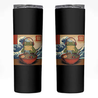 Cute Kawaii Gamer Frog Ramen Skinny Tumbler Retro Japanese Funny Cat Gaming - Wonder Print Shop