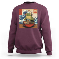 Cute Kawaii Gamer Frog Ramen Sweatshirt Retro Japanese Funny Cat Gaming - Wonder Print Shop