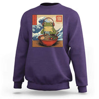 Cute Kawaii Gamer Frog Ramen Sweatshirt Retro Japanese Funny Cat Gaming - Wonder Print Shop