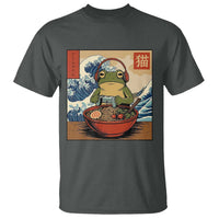 Cute Kawaii Gamer Frog Ramen T Shirt Retro Japanese Funny Cat Gaming - Wonder Print Shop