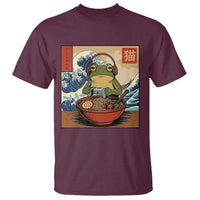 Cute Kawaii Gamer Frog Ramen T Shirt Retro Japanese Funny Cat Gaming - Wonder Print Shop