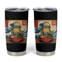 Cute Kawaii Gamer Frog Ramen Tumbler Cup Retro Japanese Funny Cat Gaming - Wonder Print Shop