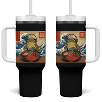 Cute Kawaii Gamer Frog Ramen Tumbler With Handle Retro Japanese Funny Cat Gaming - Wonder Print Shop