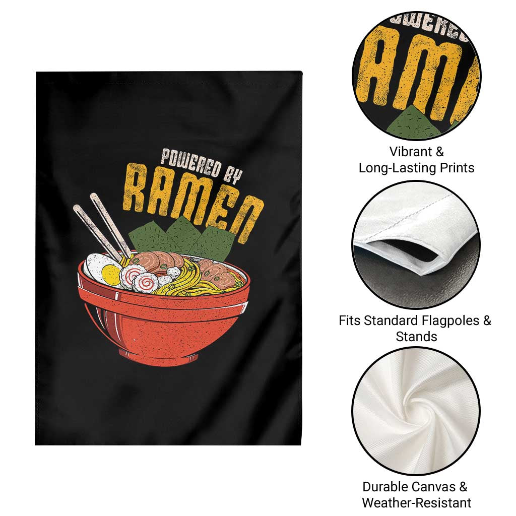Powered by Ramen Garden Flag Japanese Love Anime Noodles - Wonder Print Shop