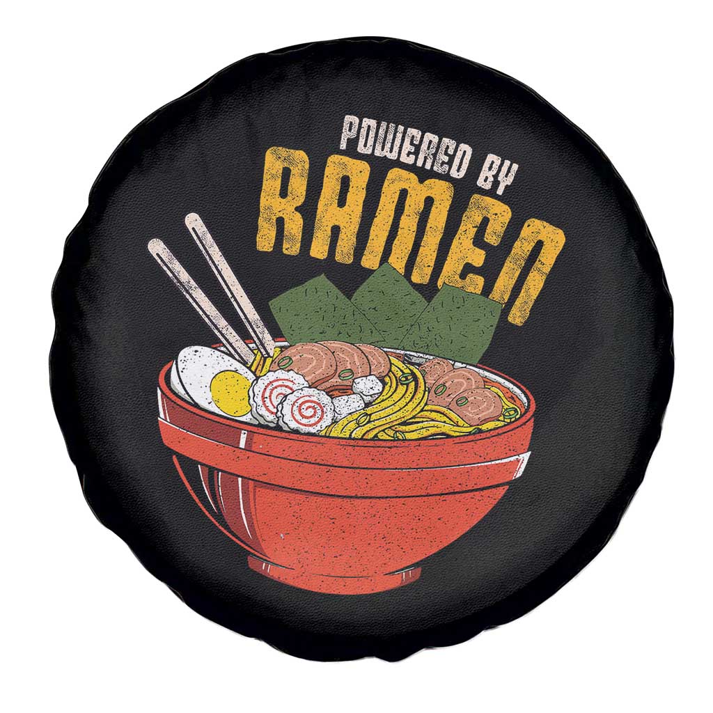 Powered by Ramen Spare Tire Cover Japanese Love Anime Noodles - Wonder Print Shop