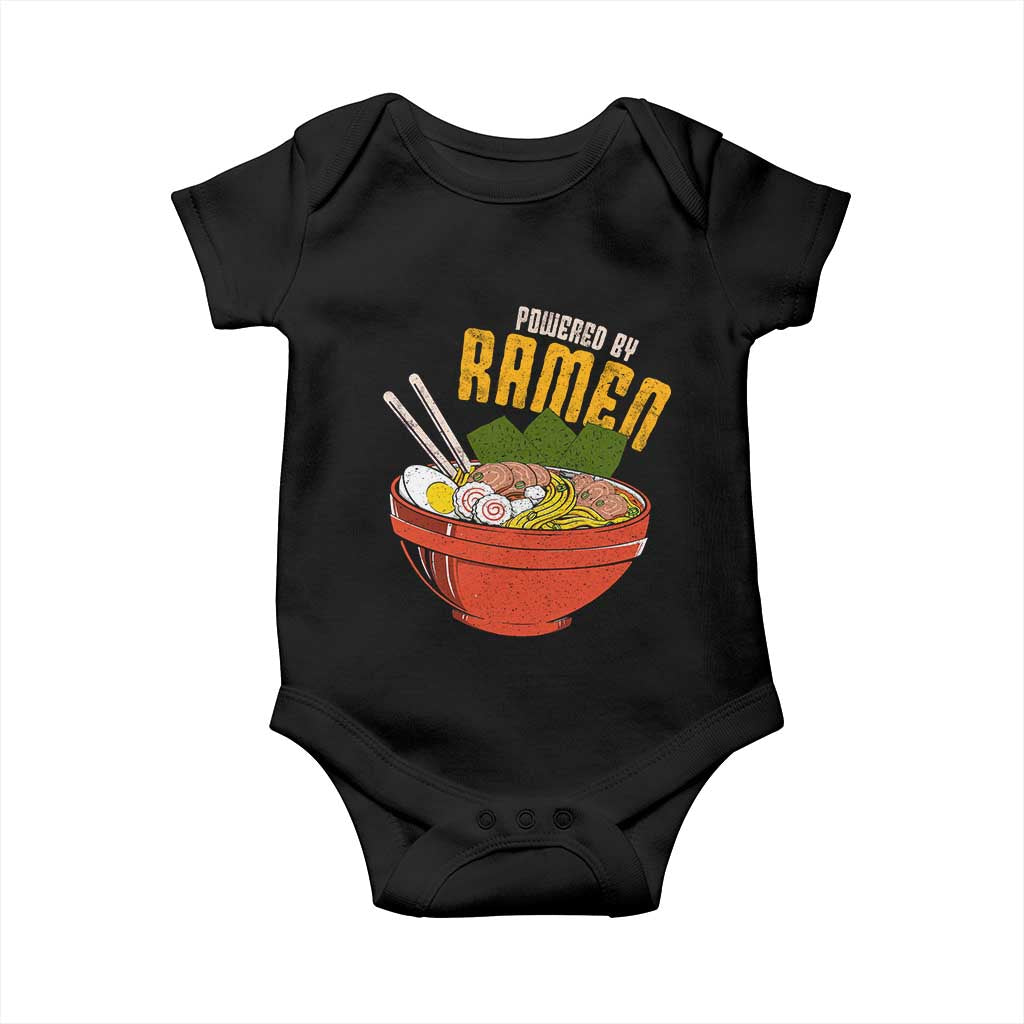 Powered by Ramen Baby Onesie Japanese Love Anime Noodles - Wonder Print Shop