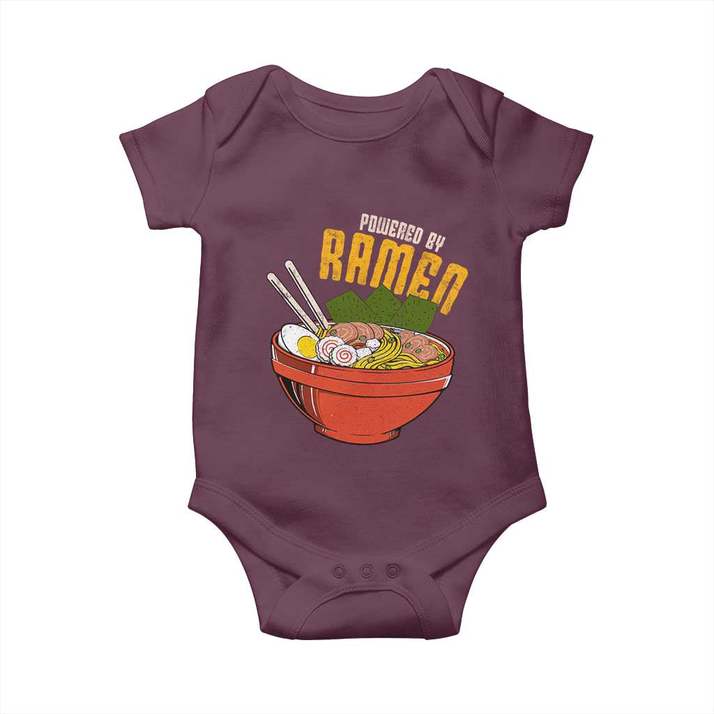 Powered by Ramen Baby Onesie Japanese Love Anime Noodles - Wonder Print Shop