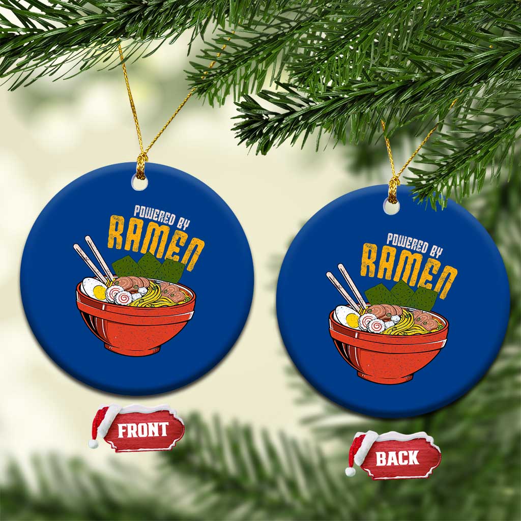 Powered by Ramen Ceramic Ornament Japanese Love Anime Noodles - Wonder Print Shop