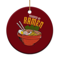 Powered by Ramen Ceramic Ornament Japanese Love Anime Noodles - Wonder Print Shop