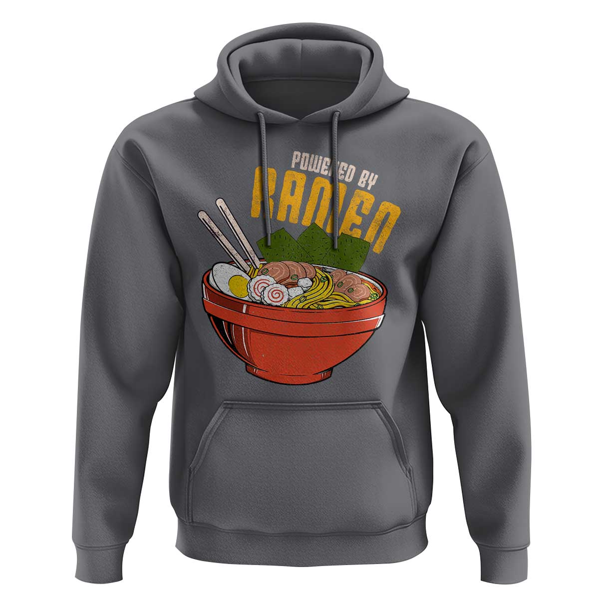 Powered by Ramen Hoodie Japanese Love Anime Noodles - Wonder Print Shop