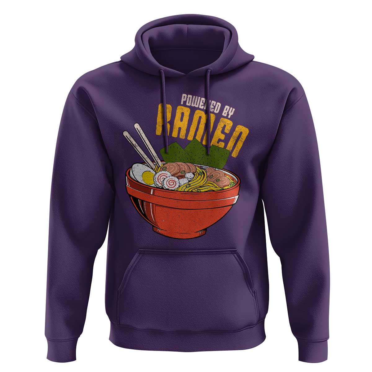 Powered by Ramen Hoodie Japanese Love Anime Noodles - Wonder Print Shop