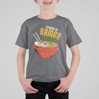 Powered by Ramen T Shirt For Kid Japanese Love Anime Noodles - Wonder Print Shop