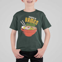 Powered by Ramen T Shirt For Kid Japanese Love Anime Noodles - Wonder Print Shop