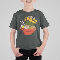 Powered by Ramen T Shirt For Kid Japanese Love Anime Noodles - Wonder Print Shop