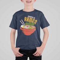 Powered by Ramen T Shirt For Kid Japanese Love Anime Noodles - Wonder Print Shop
