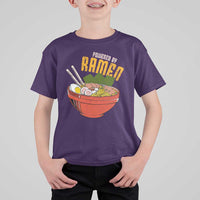 Powered by Ramen T Shirt For Kid Japanese Love Anime Noodles - Wonder Print Shop