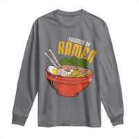 Powered by Ramen Long Sleeve Shirt Japanese Love Anime Noodles - Wonder Print Shop