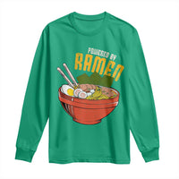 Powered by Ramen Long Sleeve Shirt Japanese Love Anime Noodles - Wonder Print Shop
