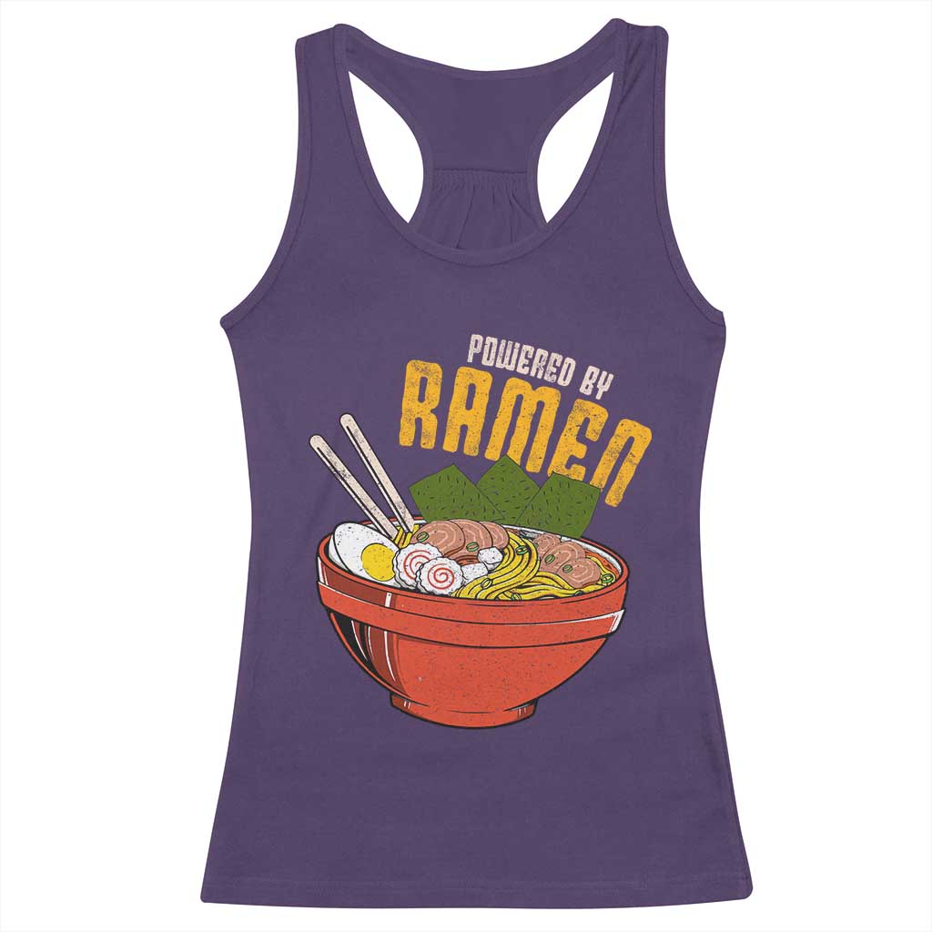 Powered by Ramen Racerback Tank Top Japanese Love Anime Noodles - Wonder Print Shop