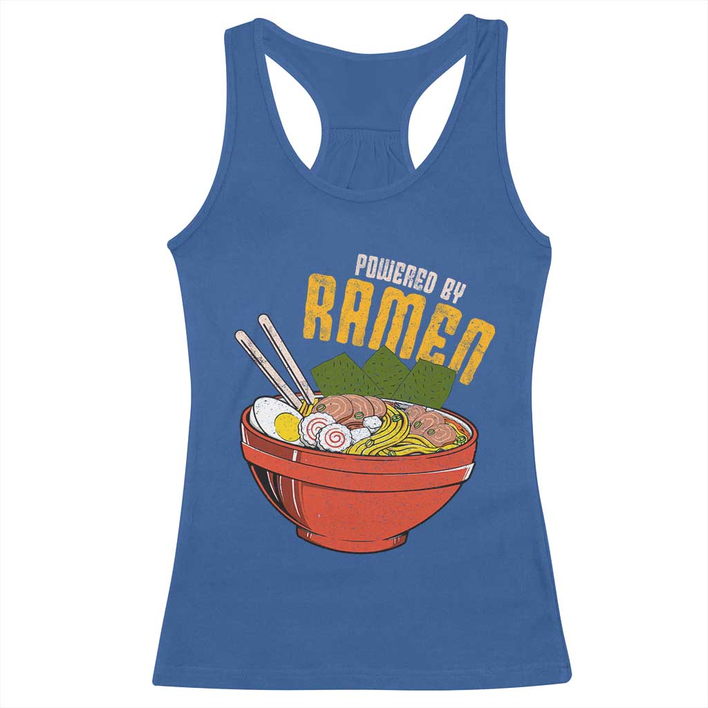 Powered by Ramen Racerback Tank Top Japanese Love Anime Noodles - Wonder Print Shop