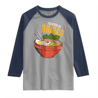Powered by Ramen Raglan Shirt Japanese Love Anime Noodles - Wonder Print Shop