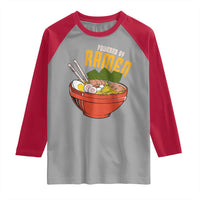 Powered by Ramen Raglan Shirt Japanese Love Anime Noodles - Wonder Print Shop