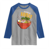 Powered by Ramen Raglan Shirt Japanese Love Anime Noodles - Wonder Print Shop